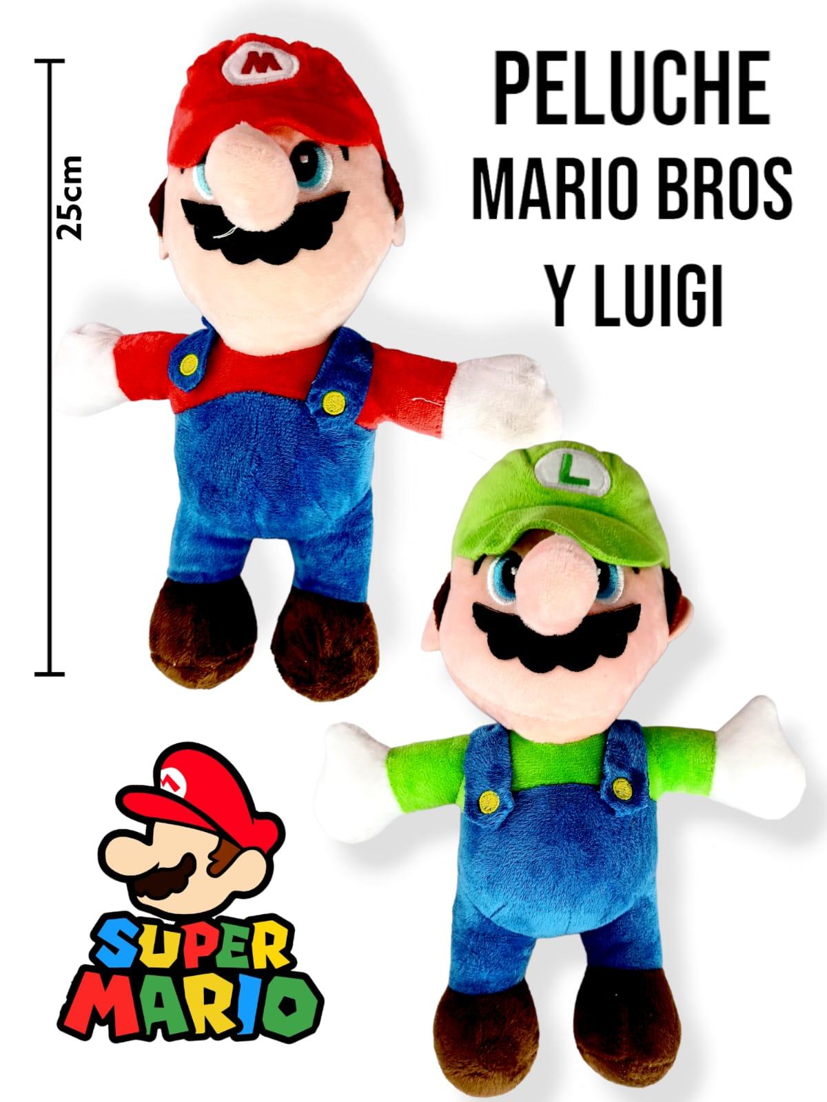Peluche Mario Bros cuerpo sublimado 20 cm